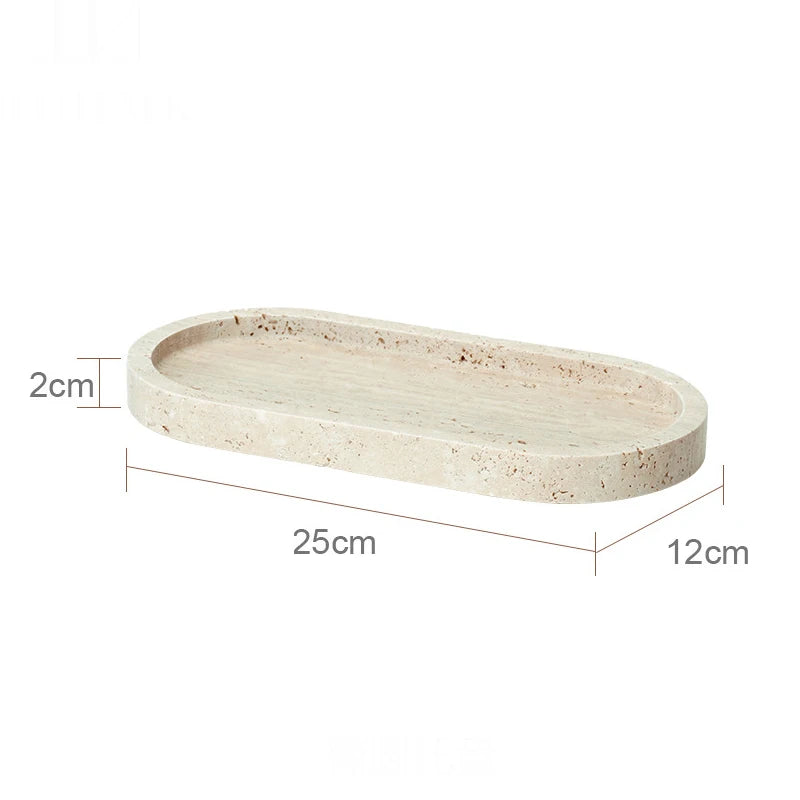 Beige Travertine Bathroom Natural Marble Soap Dispenser Soap