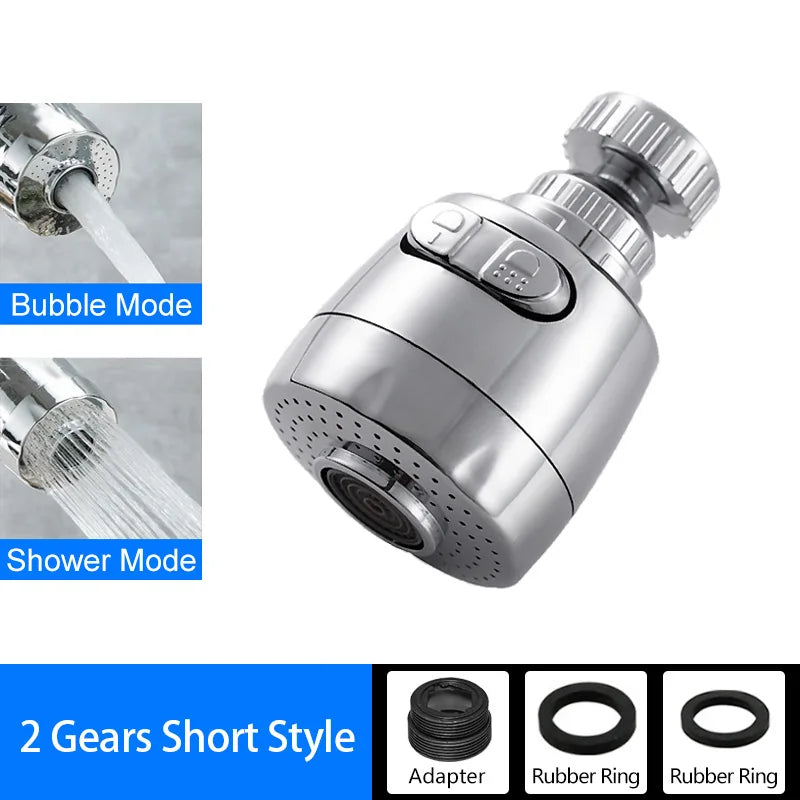 Faucet Extender 360 Degree Rotary Sink Faucet Bubbler