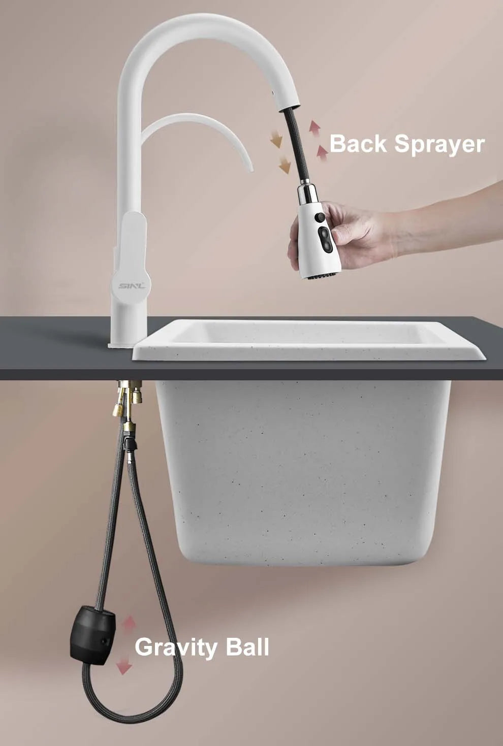 Vgx Luxury Bathroom Faucets High Basin Mixer Tall