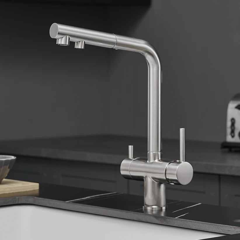 Brushed Gold Pull Out Filter Mixer Faucets Quality