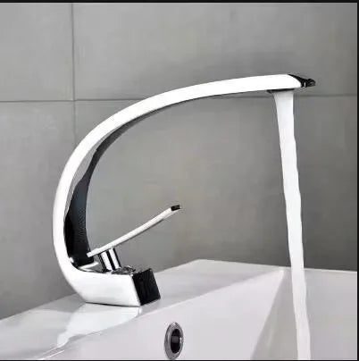 Tuqiu Basin Faucet Modern Bathroom Mixer Tap Black/Gold