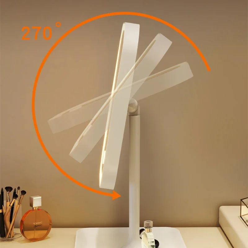 Desktop Vanity Mirror Led Makeup Mirror Colors Light