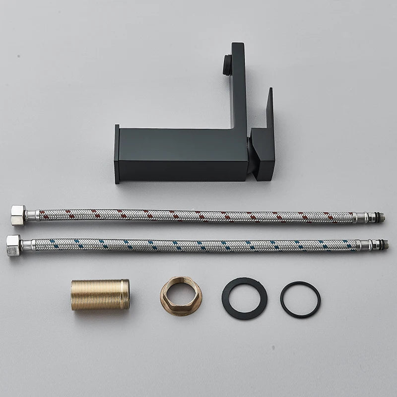 Stainless Steel Bathroom Faucet Deck Mount Basin Sink