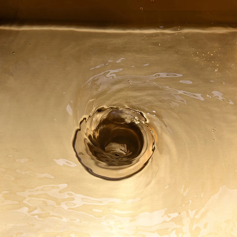 Gold Sink Above Counter Double Bowl Goldn Basket