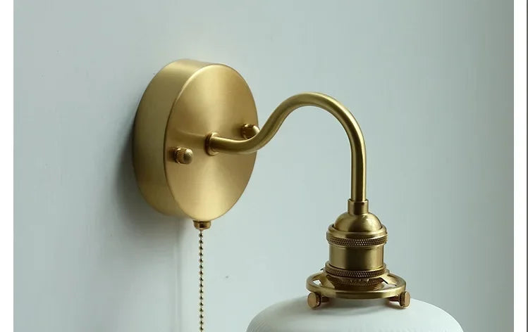 Ceramic Modern Wall Lamp Beside Pull China Switch