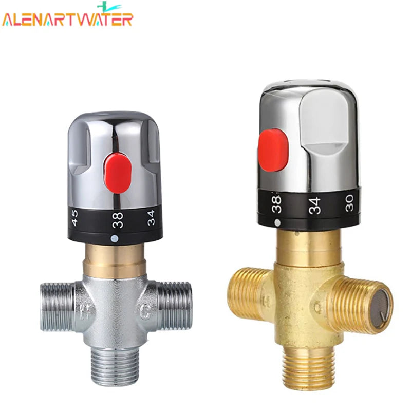 Brass Thermostatic Mixing Valve Constant Water Temperature Shower