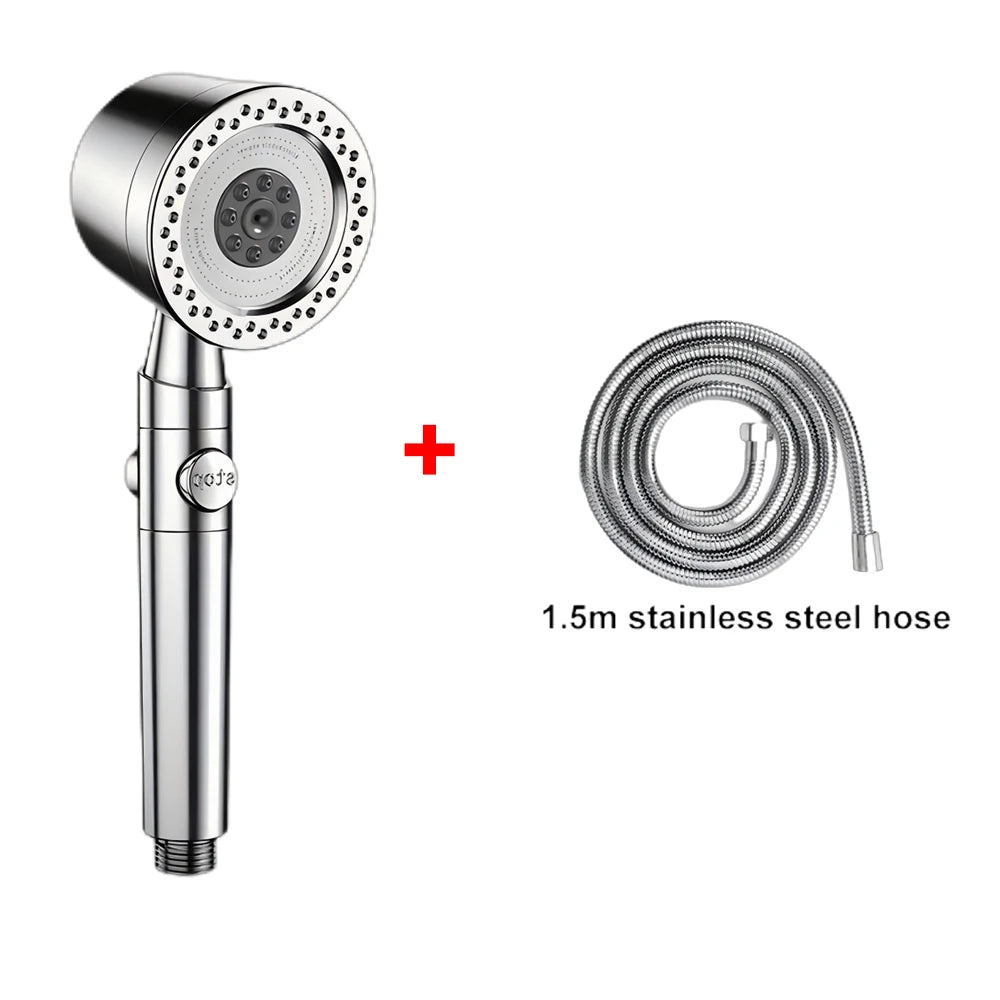 Modes Bathroom Shower Head High Pressure Powerful Rain
