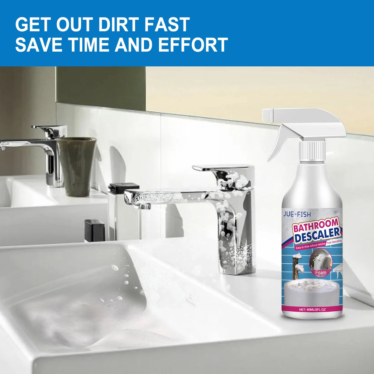 Bathroom Cleaner Shower Room Bathtub Scale Cleaner Washbasin