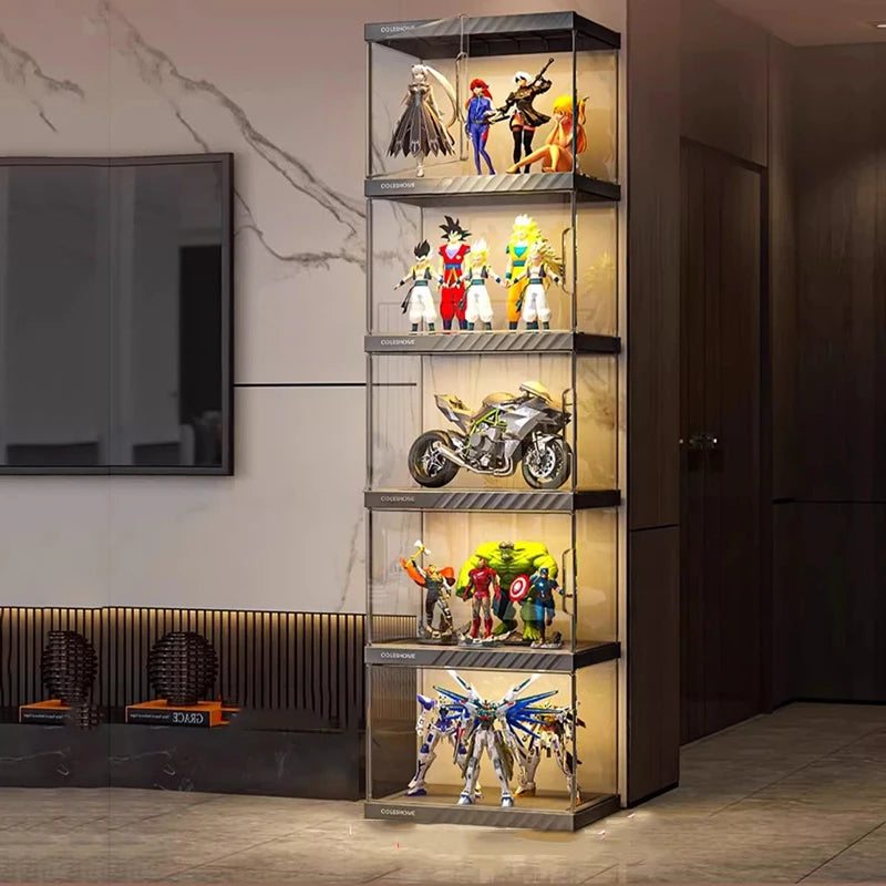 Vanity Luxury Living Room Cabinets Corner Display Storage