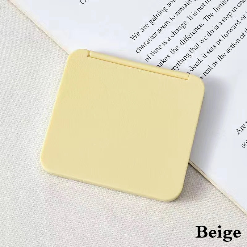 2-Face Makeup Mirror Square Cute Girl Gift Hand