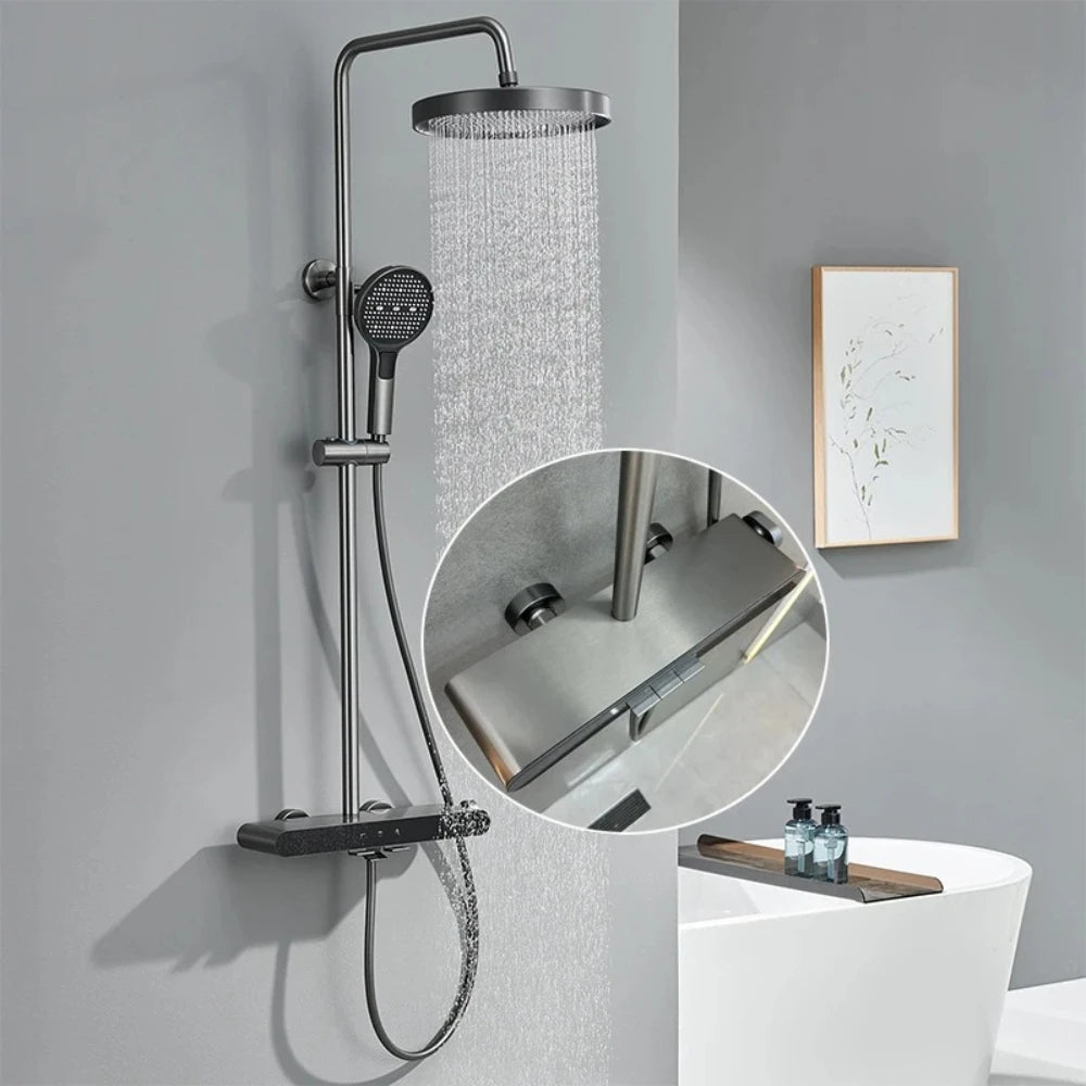 Three Functions Bathroom Shower Faucet Sunflower Bathroom Shower