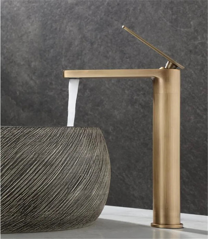 Basin Faucets Antique Bronze Bathroom Faucet & Cold