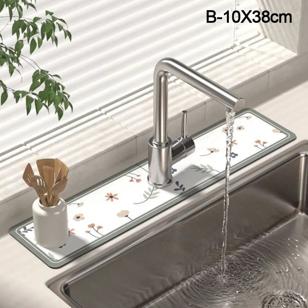 Fashion Sink Faucet Mat Bathroom Countertop Protector Pad