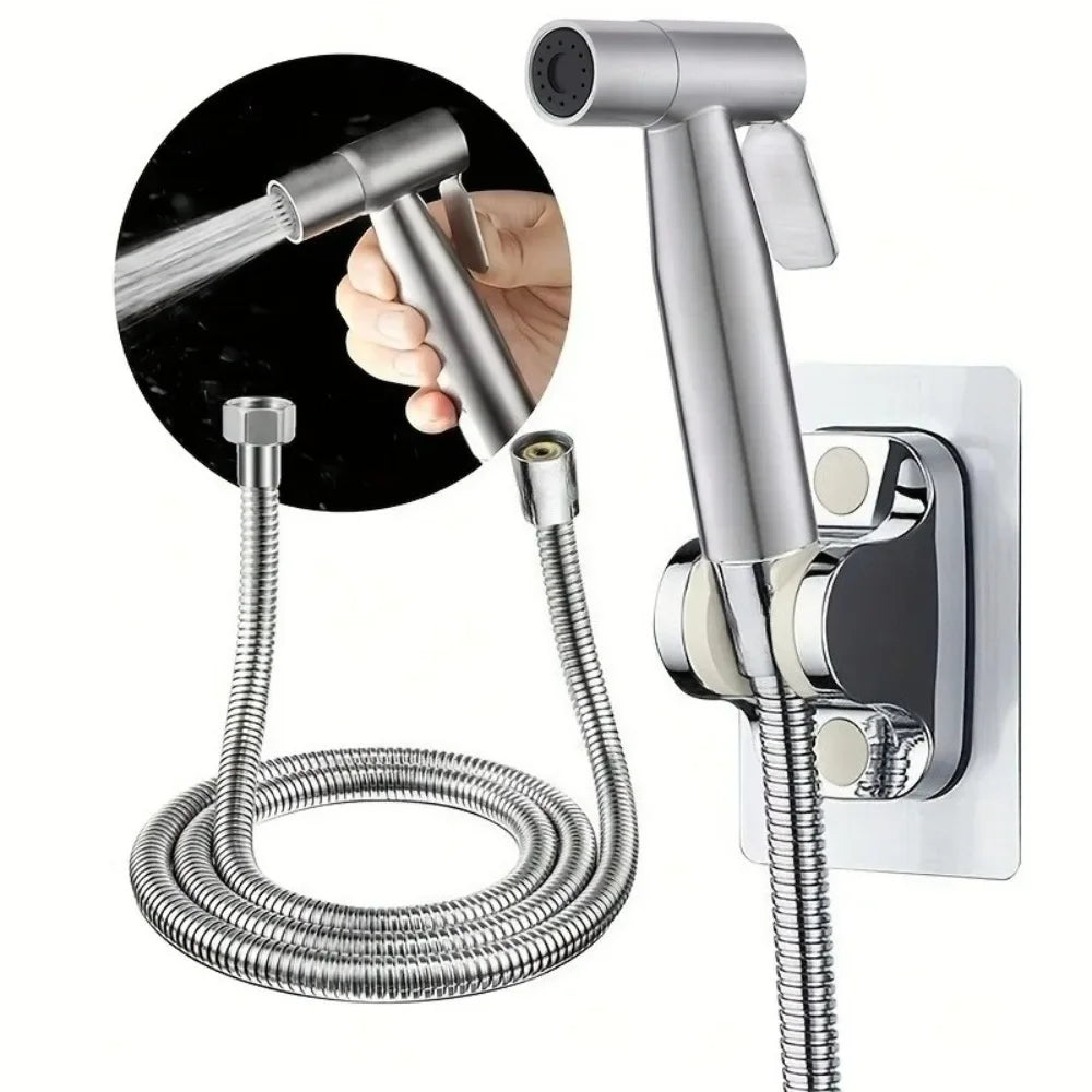 3pcs Stainless Steel Bidet Sprayer High Pressure Handheld