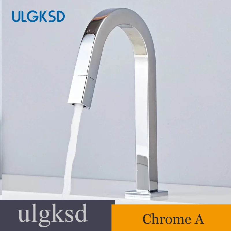 Chrome Cold Water Faucet Brass Rotating Out Water