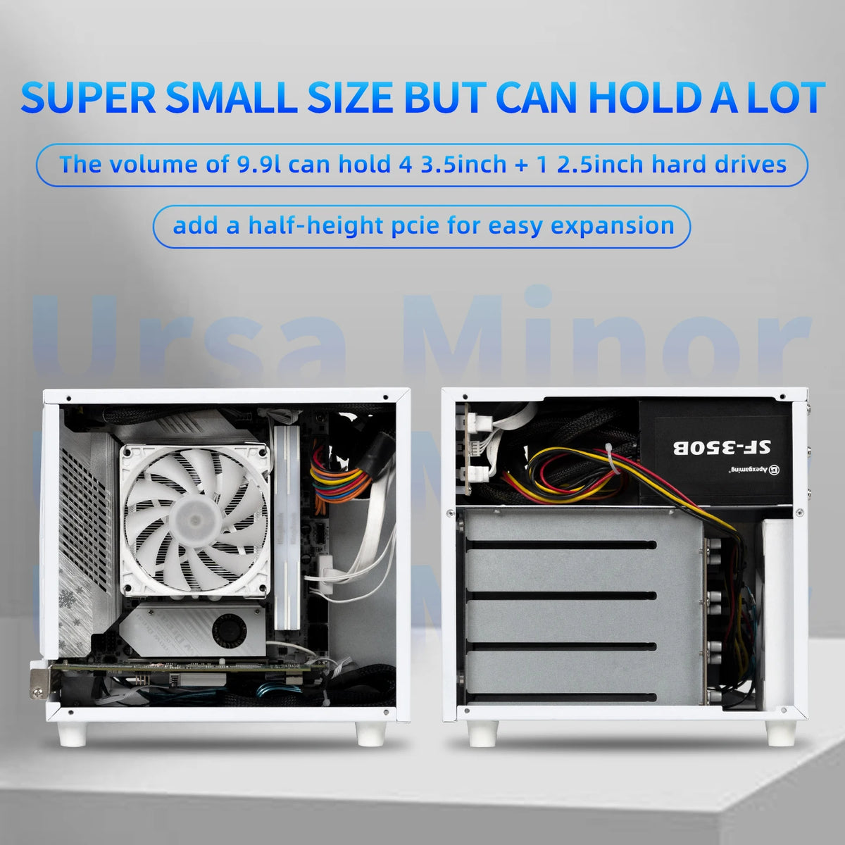 Ursa Minor 4-Bay Nas Chassis Sfx Power Supply