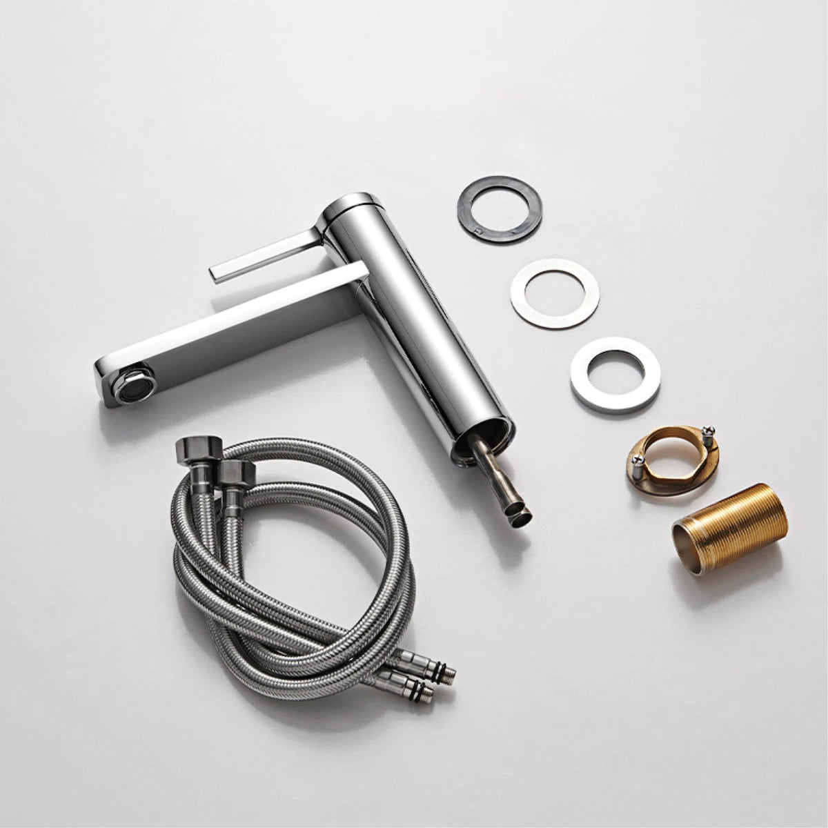 Aitana Modern Brass Black Bathroom Faucet Simple Design