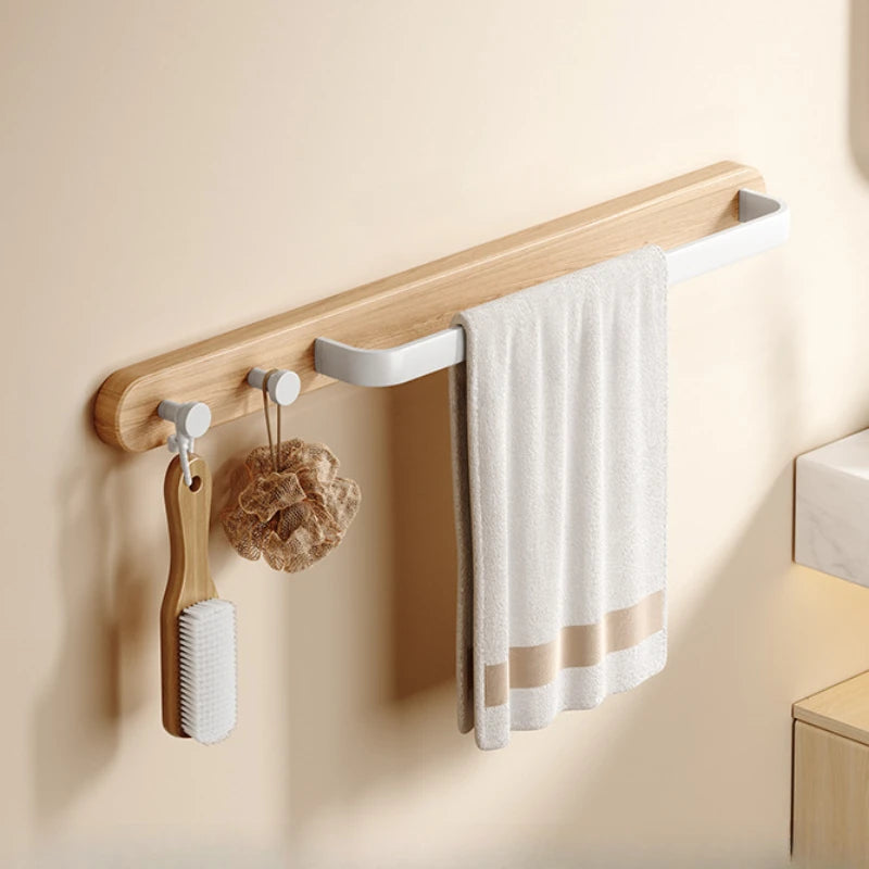 Bathroom Towel Holder Wall Mounted Towel Rack Shower