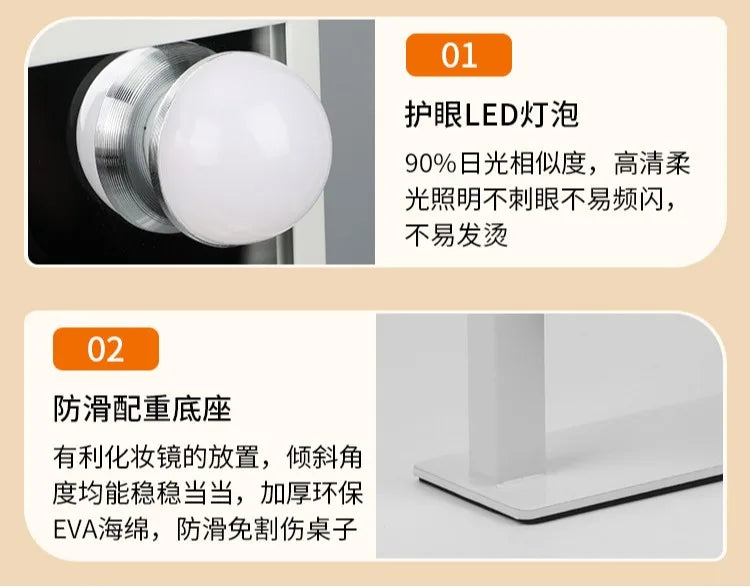 5v 27w Usb White/Black 360degree Rotating Hd Makeup