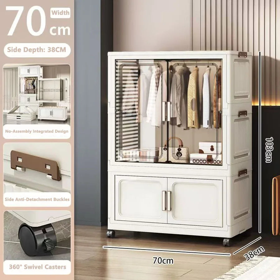 Multi-Functional Folding Storage Cabinet Office Bathroom