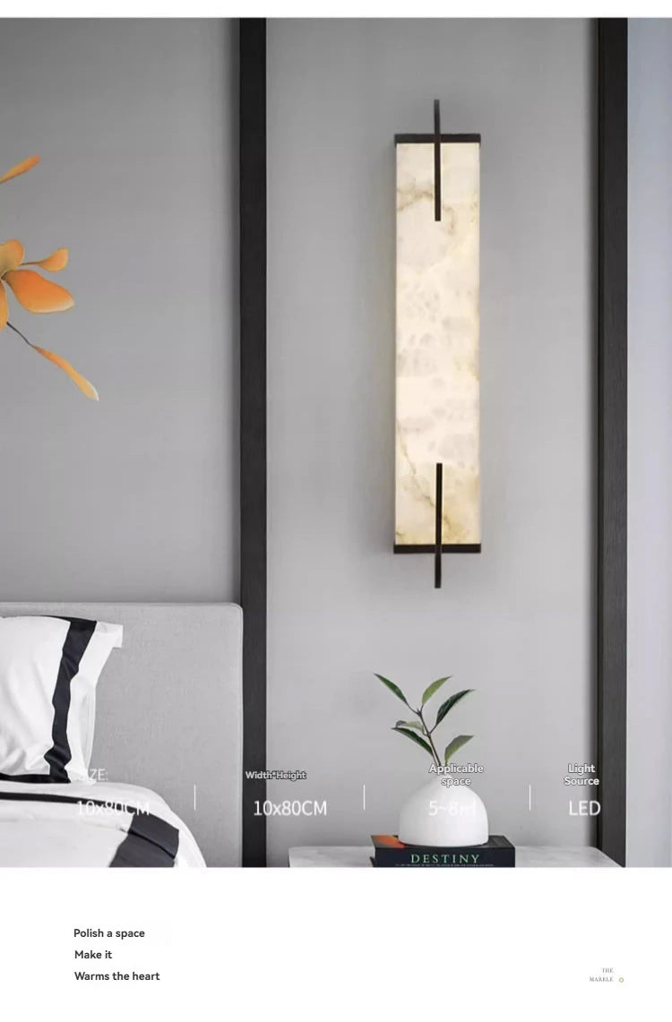 Alabaster Wall Sconces Lamp Natural Marble Wall Sconces
