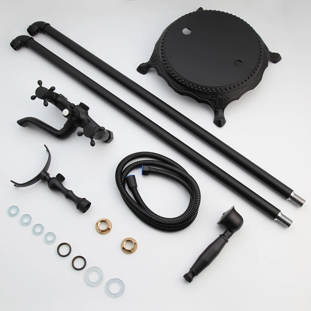 Kemaidi Freestanding Shower Faucet Bathtub Floor Mounted Tub