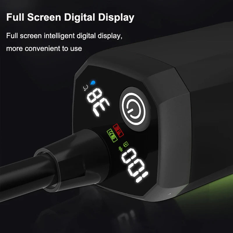 Camping Shower Equipment 6000mah Rechargeable Led Display Screen