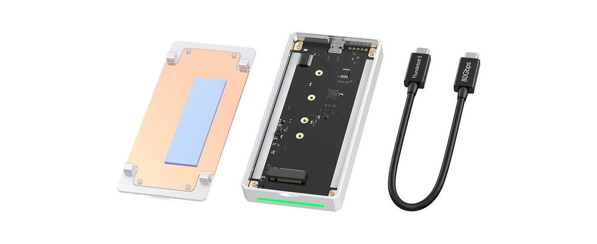 Qwiizlab Fanless 80gbps Thunderbolt External Ssd Enclosure