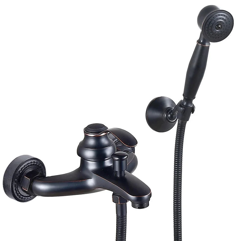 European Style Bathroom Shower Faucet Copper Brass Shower