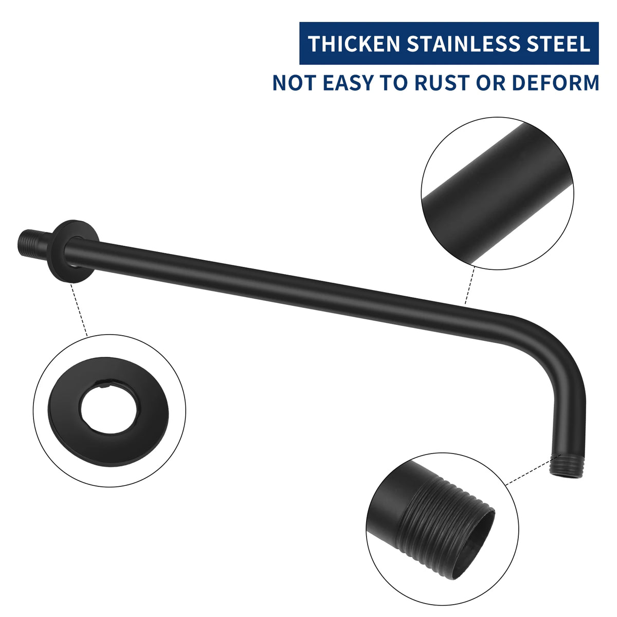 30/40cm Shower Arm Wall Mounted Shower Arm Shower