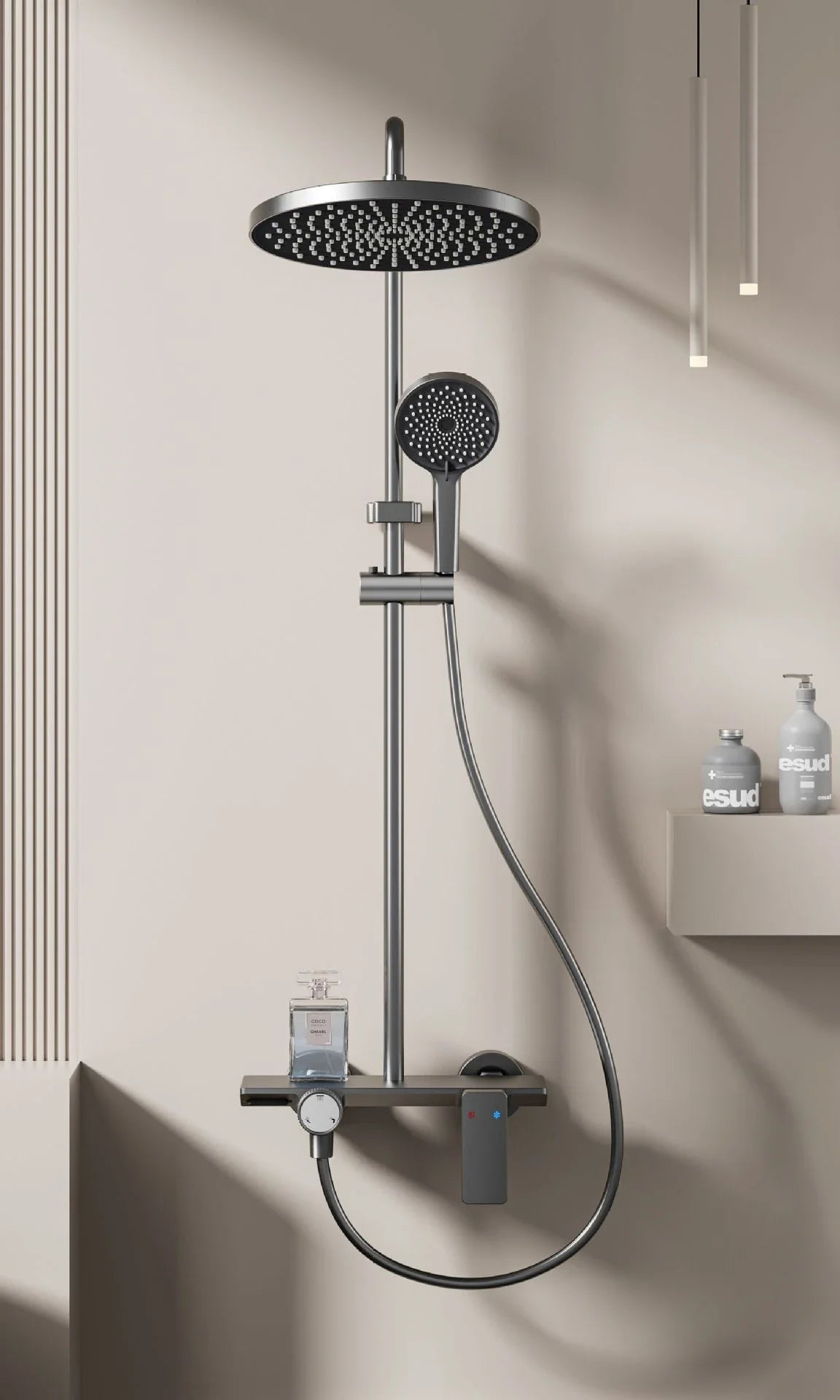 Knob Type Three Ways Water Outlet Sunflower Shower