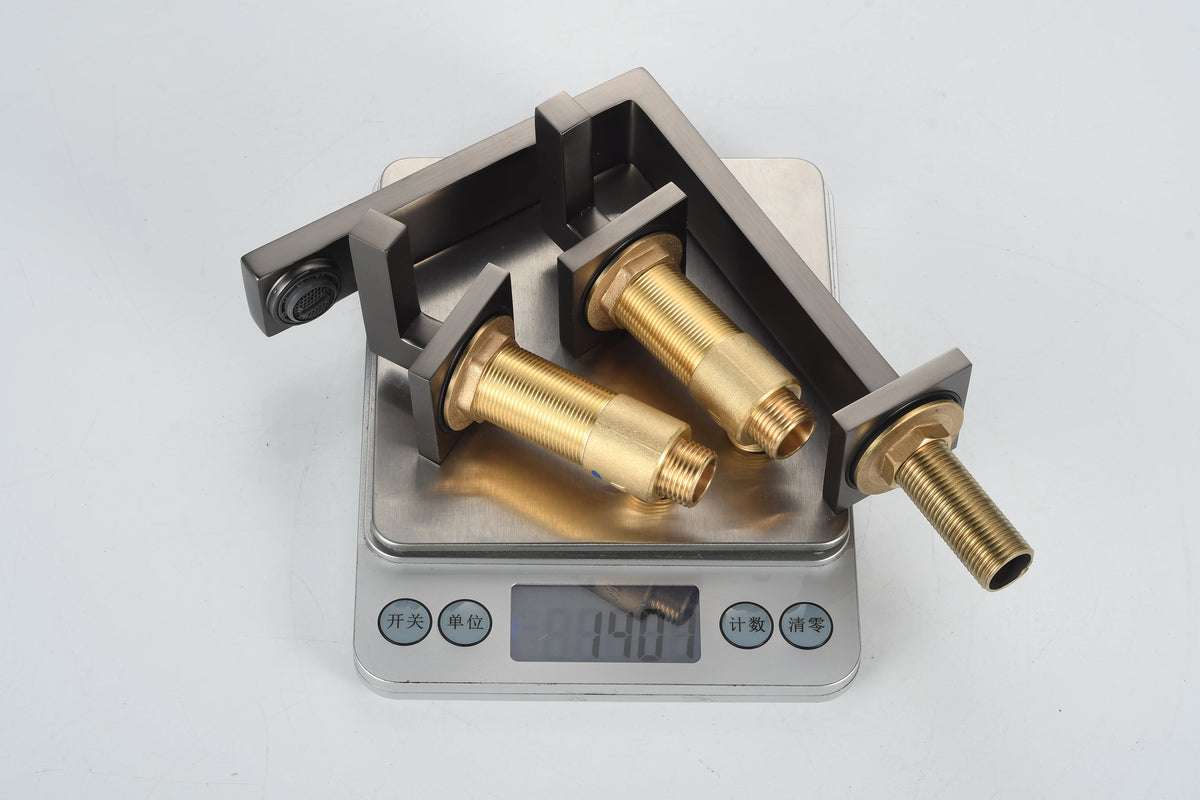 Brushed Gold Basin Faucet Total Brass Black Bathroom