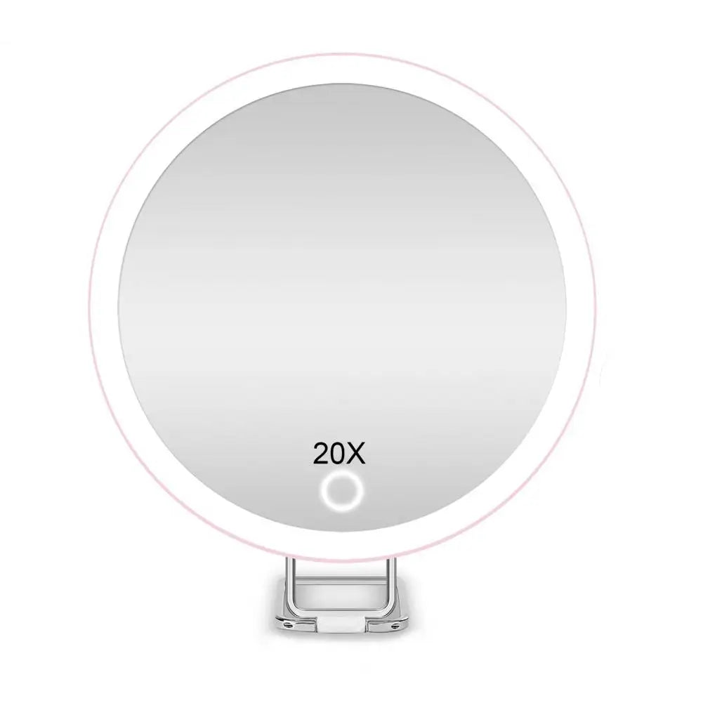 10/20/30x Magnifying Mirror Led Light Tweezers 360 Degrees