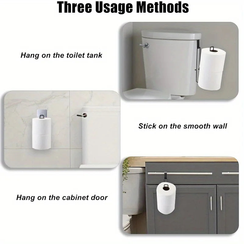 Bathroom Toilet Paper Holder Storage Extra Rolls Over