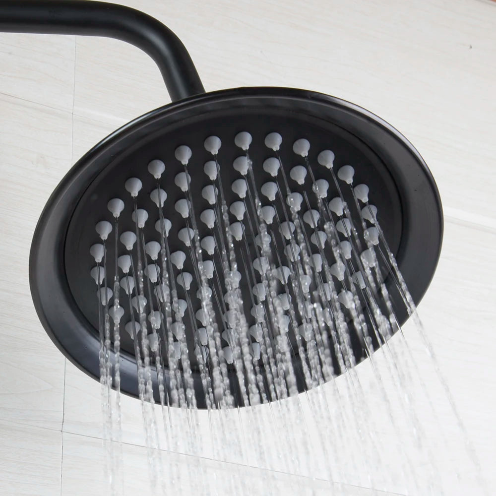 Kemaidi Bathroom Black Shower Wall Mounted Rainfall Shower