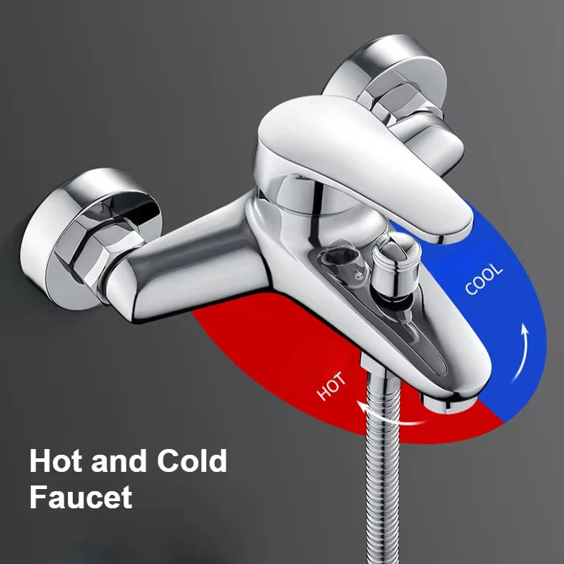 Bathroom Shower Faucet Mixing Valve Wall Mounted Cold