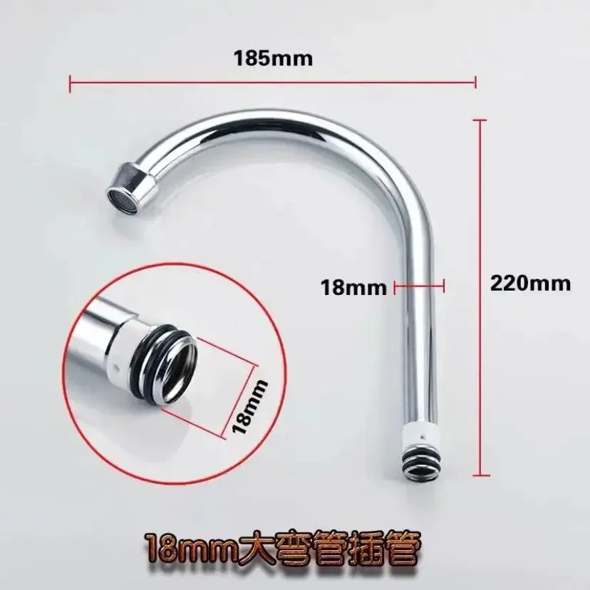 1pc Stainless Steel Sink Faucet Pipe Connection Saving