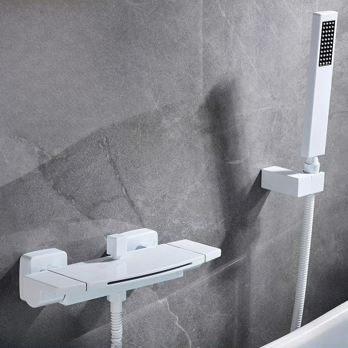 Brushed Gold Bath Shower Faucet Brass Bathtub Faucet