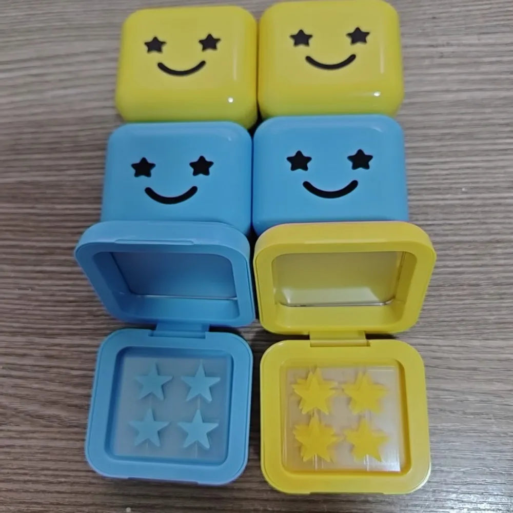 Cute Colored Star Decoration Stickers - Water-Based Gel