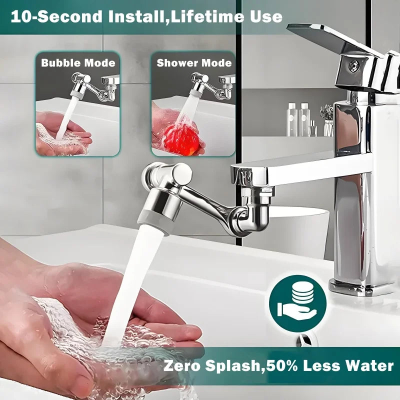1080 Rotatable Bathroom Sink Faucet Extender Flexible Swivel