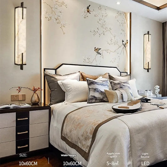 Alabaster Wall Sconces Lamp Natural Marble Wall Sconces