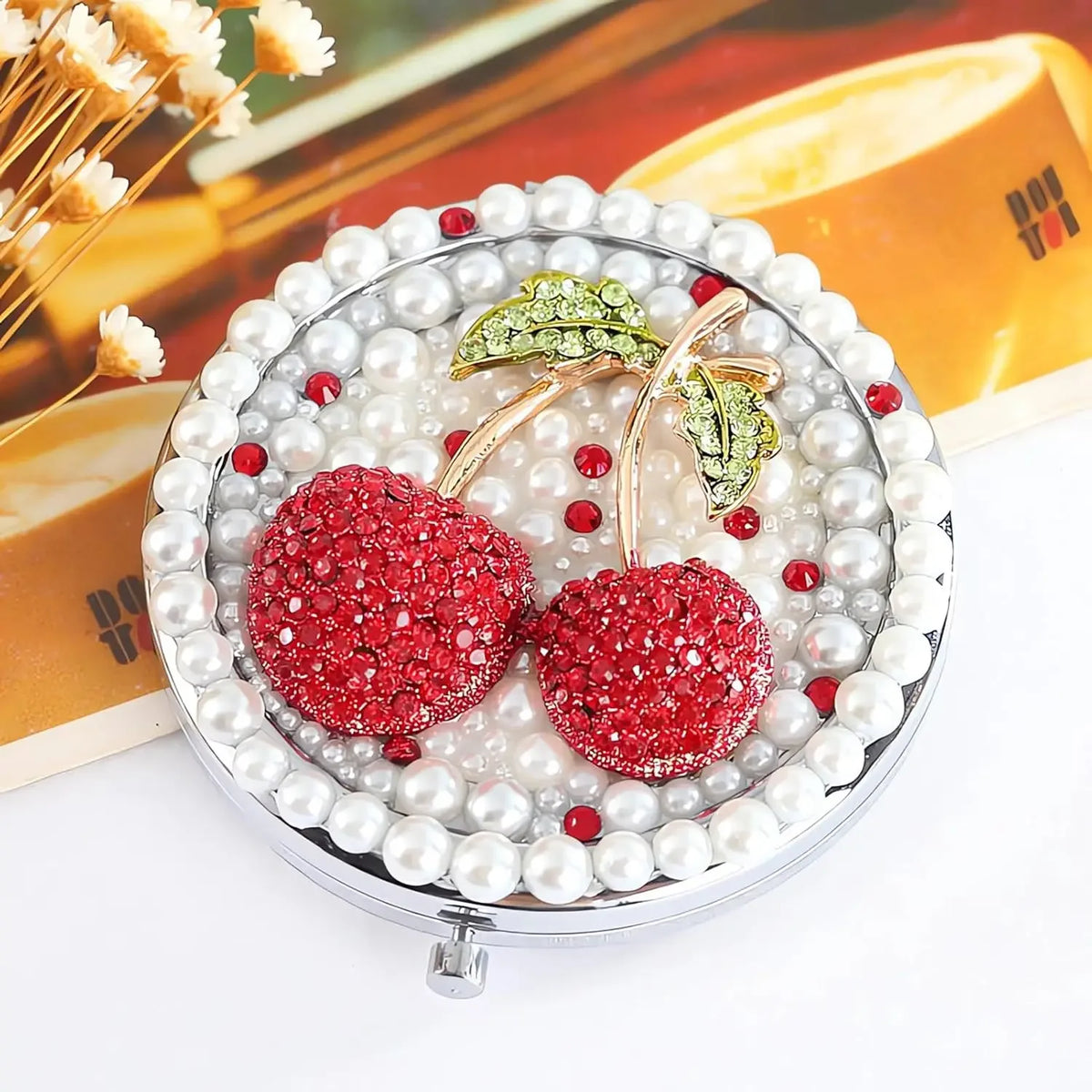 Compact Mirror 1x/2x Magnification Pocket Mirror Women 3inch