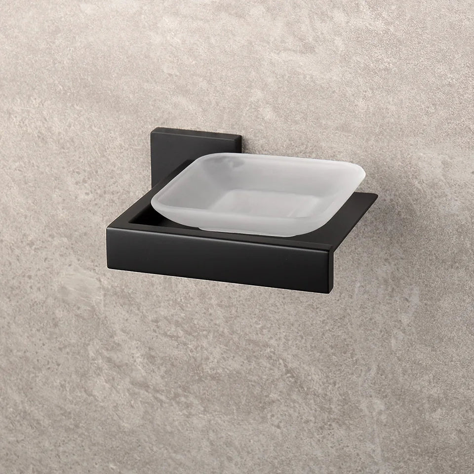 Matte Black Bathroom Hardware 304 Stainless Steel Towel