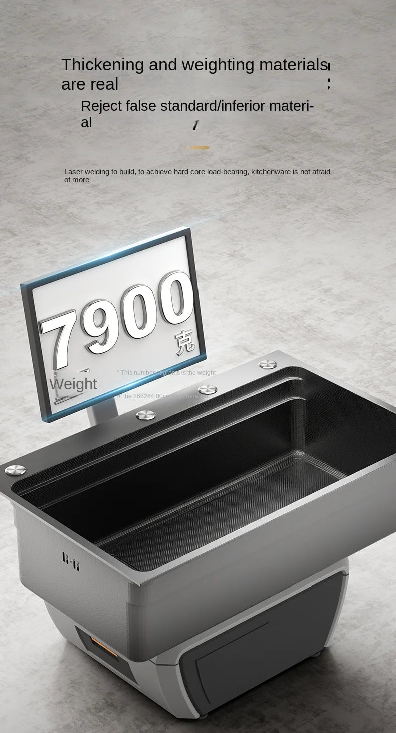 304 Stainless Steel Sink Black Large Slot Wash