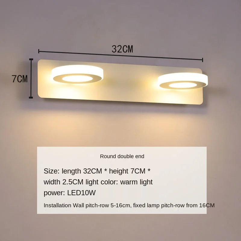 Bathroom Mirror Front Wall Sconce Lamp Led Cloakroom