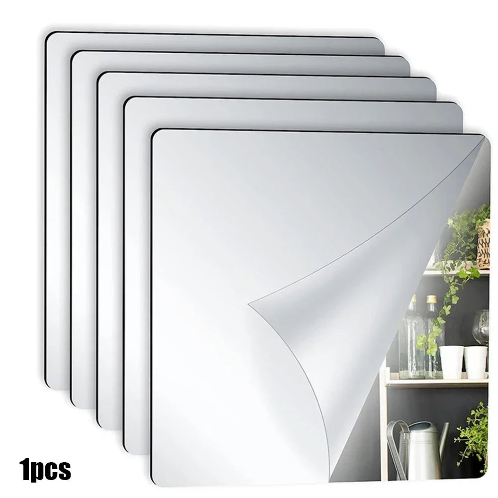 20x20cm Acrylic Flexible Mirror Sheets Mirror Wall Sticker
