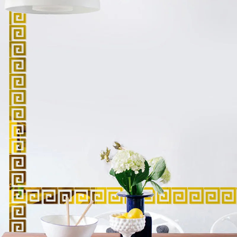 5/10cm Acrylic Wall Mirror Sticker Adhesive Living Room