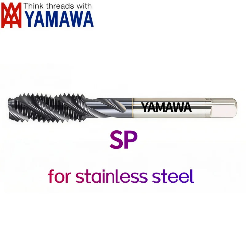 Japanese Yamawa Metric Spiral Fluted Tap Black Stainless