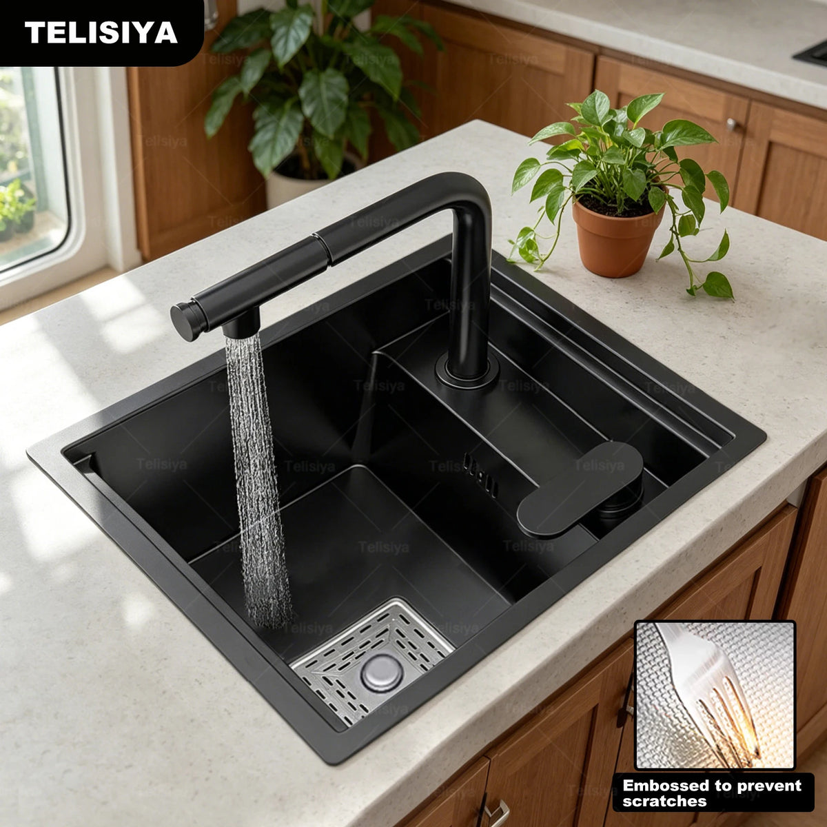 Stainless Steel Hidden Sink Lid Balcony Bar Apartment