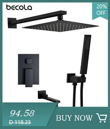 Becola Retail Deck Mount Waterfall Bathroom Basin Faucet